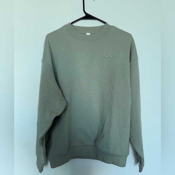 ALO Accolade Crewneck Pullover Green - Picture 2 of 4